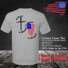 I Kneel to Submit, I Stand to Respect | Classic Printed T-Shirt