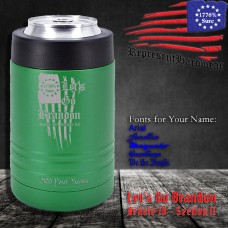 Let's Go Brandon, Article IV, Section II | 12 oz Powder Coated Stainless Steel Can Cooler | Laser Engraved | Customizable