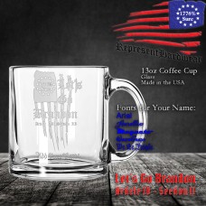 Let's Go Brandon - Article IV, Section II | 13 oz Coffee Cup | Laser Engraved | Customizable