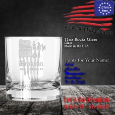 Let's Go Brandon - Article IV, Section II | 11 oz Rocks Glass | Laser Engraved | Customizable