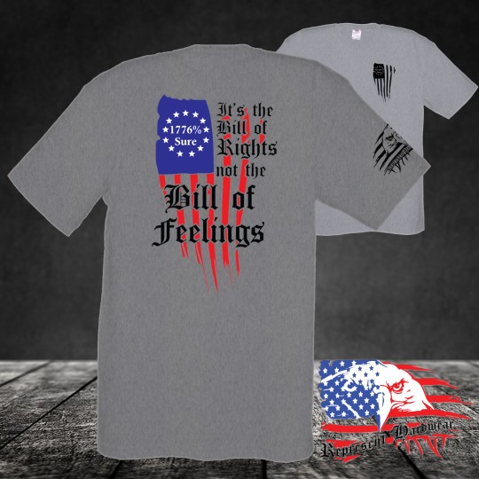 Midweight Crew Tee - It's the Bill of Rights not the Bill of Feelings