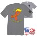 Midweight Crew Tee - Tough Enough to Wear Orange - Trump Derangement Syndrome Ribbon