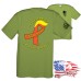 Midweight Crew Tee - Tough Enough to Wear Orange - Trump Derangement Syndrome Ribbon