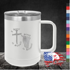 15 oz Travel Mug - I Kneel to Submit, I Stand to Respect 15 oz Travel Mug - I Kneel to Submit, I Stand to Respect