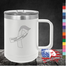 15 oz Travel Mug - Trump Derangement Syndrome Ribbon 15 oz Travel Mug - Trump Derangement Syndrome Ribbon