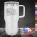 20 oz Travel Mug, Handle - Just because you are Offended Does not mean you are Right