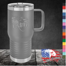 20 oz Travel Mug, Handle - FAFO I'm here to help 20 oz Travel Mug, Handle - FAFO I'm here to help