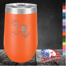 16 oz Stemless Wine Tumbler - I Kneel to Submit, I Stand to Respect 16 oz Stemless Wine Tumbler - I Kneel to Submit, I Stand to Respect