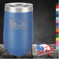 16 oz Stemless Wine Tumbler - These Colors Don't Run They Reload 16 oz Stemless Wine Tumbler - These Colors Don't Run They Reload