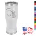 14 oz Pilsner Tumbler - I Kneel to Submit, I Stand to Respect