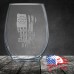 15 oz Stemless Wine Glass | Come and Take It - 1776% Sure