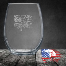 15 oz Stemless Wine Glass | Come and Take It - Represent
