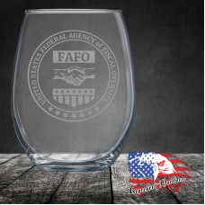 15 oz Stemless Wine Glass | Federal Agency of Fiscal Oversight