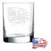 10 1/2 oz On The Rocks Glass | God Family Country - Represent