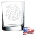 10 1/2 oz On The Rocks Glass | Hard times create strong men.