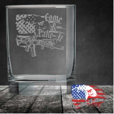 13 3/4 oz Round Double Old Fashioned Glass | Come and Take It - Represent