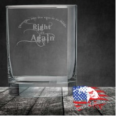 13 3/4 oz Round Double Old Fashioned Glass | There are only two ways to do things: