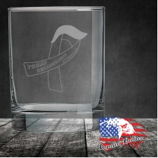 13 3/4 oz Round Double Old Fashioned Glass | We are Conservitive Therefore We are Right