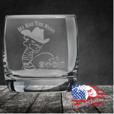 10 oz On The Rocks Glass | Cowboy - We are the News - The MSM