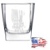 10 1/2 oz Square On The Rocks Glass | Come and Take It - 1776% Sure