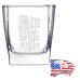 10 1/2 oz Square On The Rocks Glass | Just because you are Offended Does not mean you are Right - 1776% Sure
