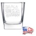 10 1/2 oz Square On The Rocks Glass | Shall Not Be Infringed - Represent
