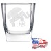 10 1/2 oz Square On The Rocks Glass | We are Conservative Therefore We are Right