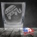 10 1/2 oz Square On The Rocks Glass | We are Conservative Therefore We are Right 10 1/2 oz Square On The Rocks Glass | We are Conservative Therefore We are Right