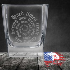 10 1/2 oz Square On The Rocks Gl