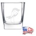 10 1/2 oz Square On The Rocks Glass | We are Conservitive Therefore We are Right