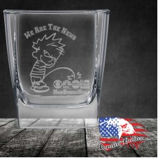 10 1/2 oz Square On The Rocks Glass | We are the News - The MSM
