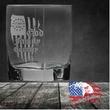 12 oz Square Double Old Fashione