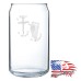 16 oz Can Glass | I Kneel to Submit, I Stand to Respect - 1776% Sure