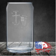 16 oz Can Glass | I Kneel to Sub
