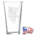 16 oz Pint Mixing Glass | Shall Not Be Infringed - 1776% Sure