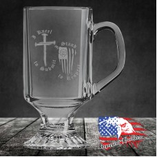 10 oz Clear Footed Coffee Mug | 