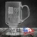 10 oz Clear Footed Coffee Mug | Shall Not Be Infringed - 1776% Sure