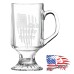 10 oz Clear Footed Coffee Mug | God Family Country - 1776% Sure