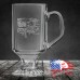 10 oz Clear Footed Coffee Mug | Come and Take It - Represent