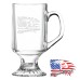 10 oz Clear Footed Coffee Mug | Just because you are Offended Does not mean you are Right