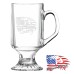 10 oz Clear Footed Coffee Mug | God Family Country - Represent