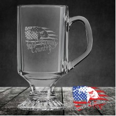 10 oz Clear Footed Coffee Mug | 