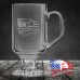 10 oz Clear Footed Coffee Mug | God Family Country - Represent