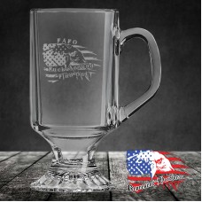 10 oz Clear Footed Coffee Mug | 