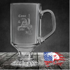 10 oz Clear Footed Coffee Mug | 