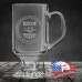 10 oz Clear Footed Coffee Mug | Federal Agency of Fiscal Oversight