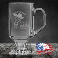 10 oz Clear Footed Coffee Mug | 