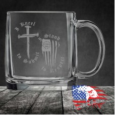 10 oz Round Rocks Glass | I Kneel to Submit, I Stand to Respect - 1776% Sure 10 oz Round Rocks Glass | I Kneel to Submit, I Stand to Respect - 1776% Sure