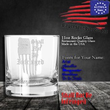 Shall not be Infringed | 11 oz Rocks Glass | Laser Engraved | Customizable