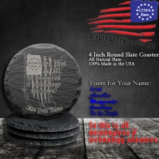 So this is all meaningless if Technology advances? | 4 Inch Round Slate Coaster, Set of 4 | Laser Engraved | Customizable